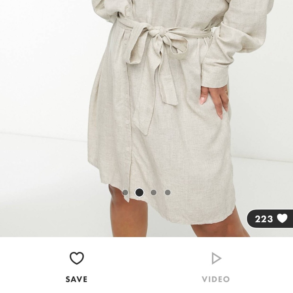 ASOS Linen Dress - Picture 3 of 5